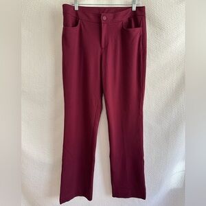 Anne Klein Women’s Burgundy Red Trouser Work Pants Size: 10
